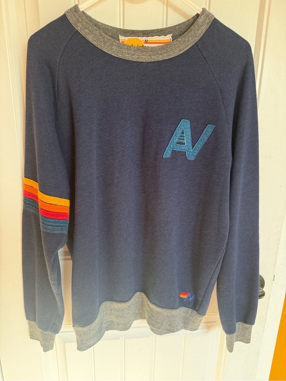 Aviator Nation Navy Blue Crew- EUC